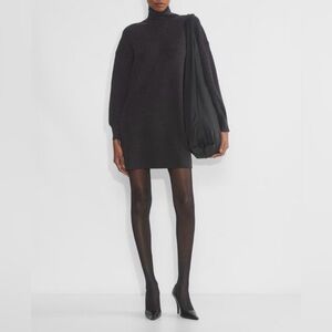 Aritzia Babaton Maclean Wool Black Dress Mini Size S